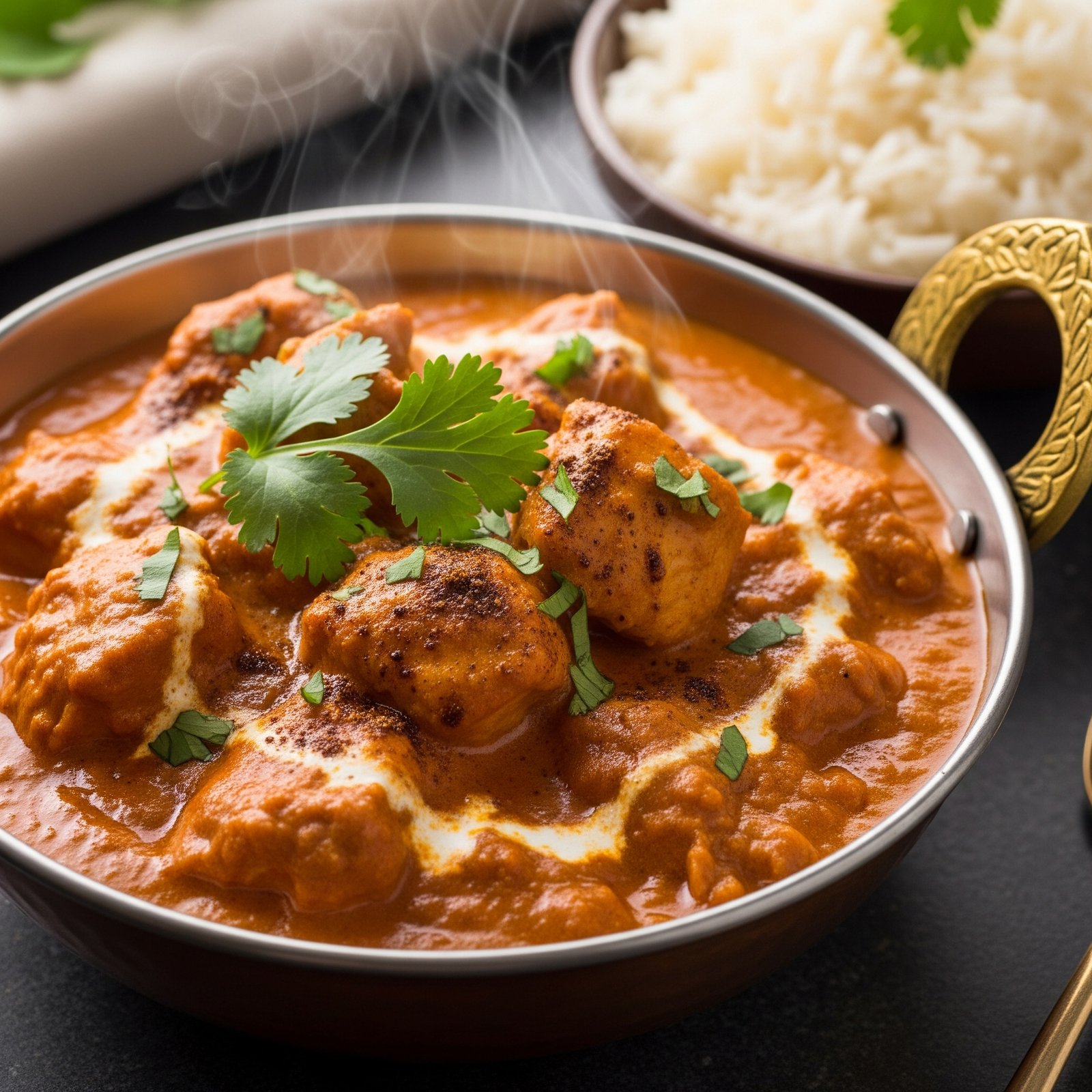Butter Hähnchen at Indian Restaurant in Fuchstal, Landsberg